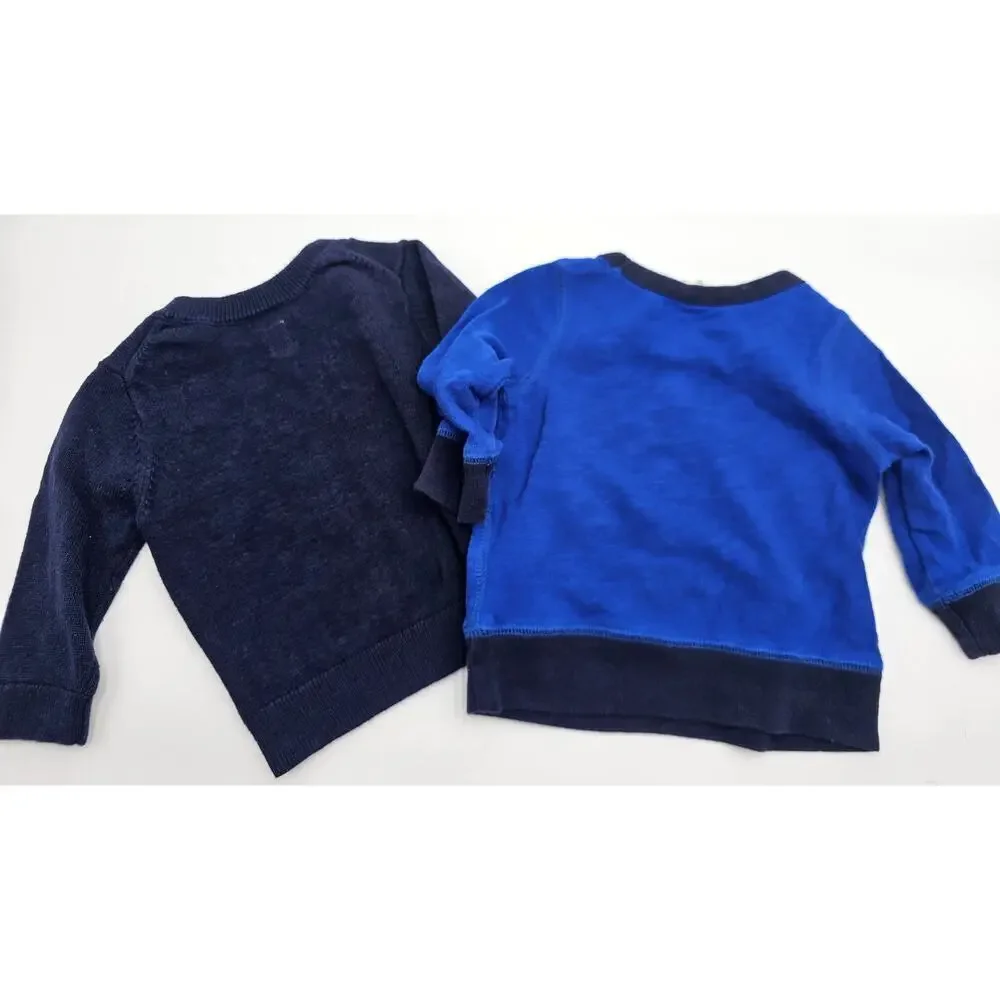 6 Piece Gap Boy's 6-12M Christmas Lot - 3 Sweaters, 1 pair Jeans, & 2 Onesies